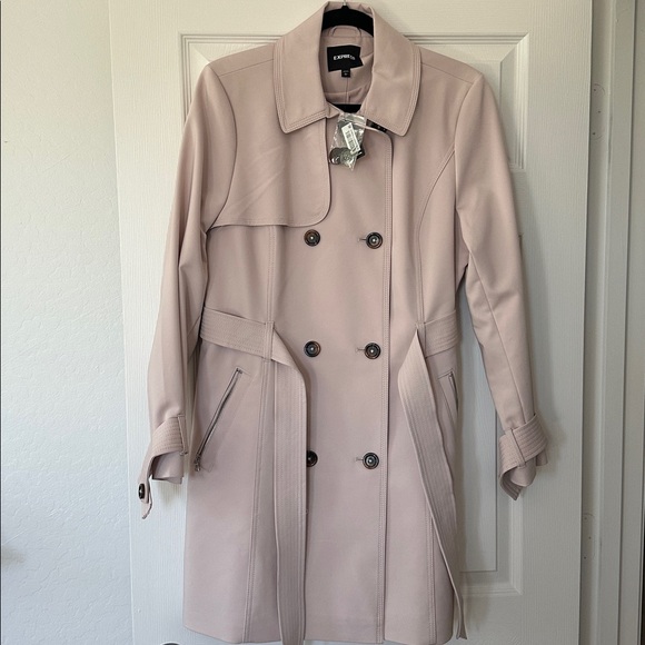 Express Trench Coat Size Large NWT - Picture 5 of 6